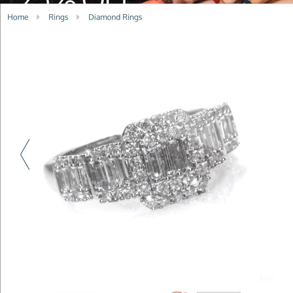 1 C.T Total Weight Diamond Ring in 14k White Gold - Picture 4 of 7